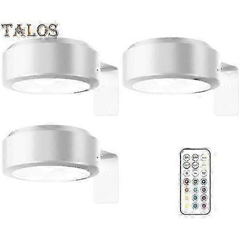 Lampe pour tableaux avec télécommande. 100 lumens, haute luminosité, intensité variable en continu, 3 modes d'éclairage, fonctionne sur piles. (1/5)