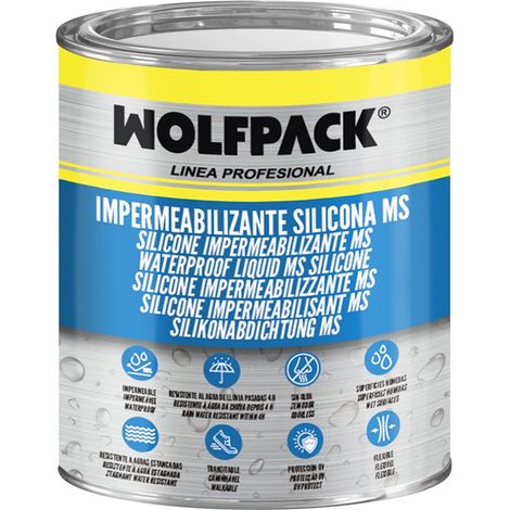 Imperméabilisation silicone blanche MS Polymer 1 kg. Silicone liquide, revêtement acrylique, imperméabilisation, peinture acryli (1/5)