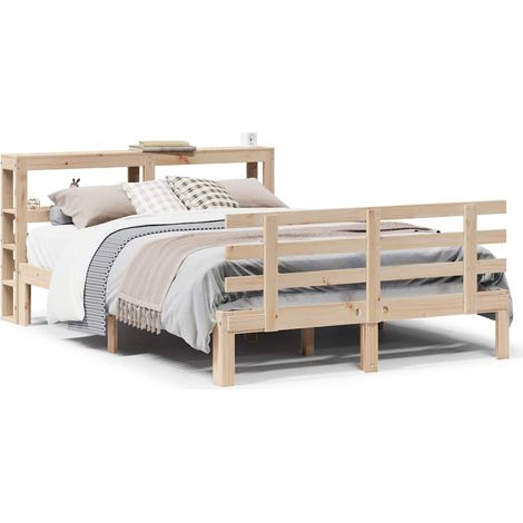 Maison Exclusive - Estructura de cama con cabecero madera de pino