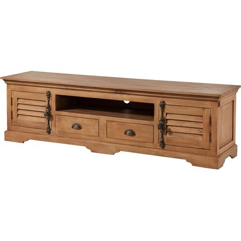 TV-Board Mango 200x45x55 beige geölt TOULOUSE 10