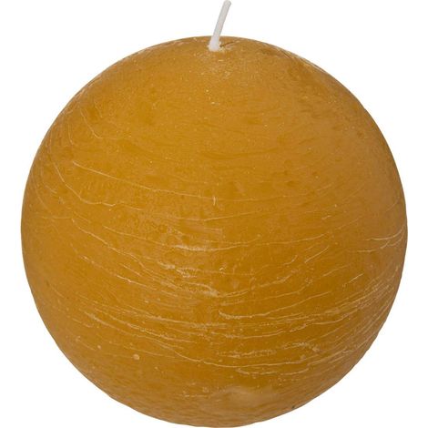 Rustikale Kerze - gelb - 445 g