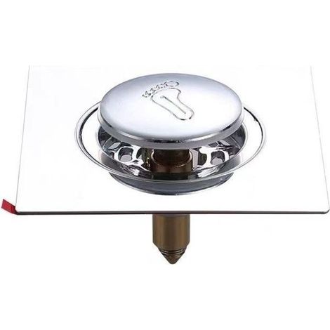 Bouchon de vidange de baignoire, filtre de lavabo de salle de bain avec panneau (1/4)