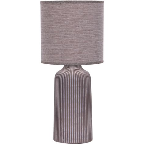 lampada da tavolo onli grande "shelly" marrone, e14 (1/2)