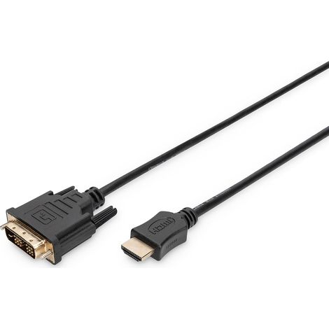 1 Câble Adaptateur HDMI,DVI,3m,Full HD,Pour Connexion Vidéo (1/4)