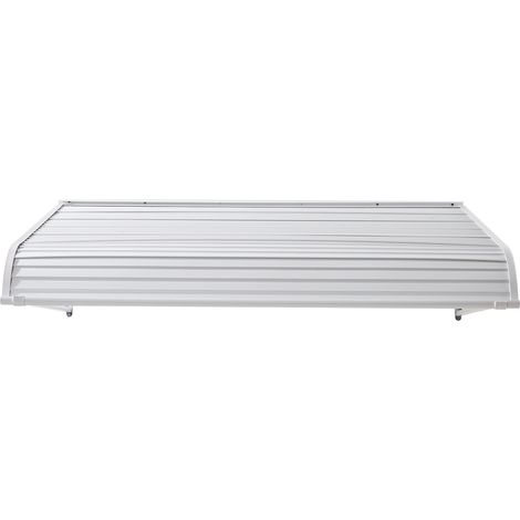 Mophorn Pensilina per finestra e porta 1524 x 1066 mm, tettoia per ingresso in lega di alluminio resistente alla ruggine, ideale per patio esterno, protegge da pioggia, neve e raggi solari