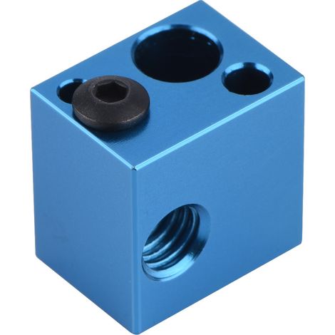 Bloc chauffant en aluminium pour extrudeur Makerbot - Pièce de rechange imprimante 3D (Bleu)