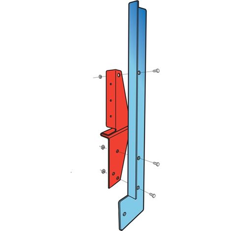 Moncoffrage – Réhausse 50 cm pour sabot de coffrage CROC – Lot de 20 pièces – Pour dalle et acrotère – Utilisation avec panneaux de coffrage