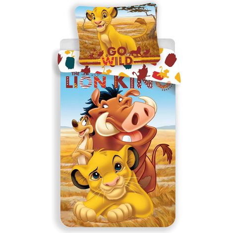 Lion King Design Kuschelige Bettwäsche Baumwolle, 140x200 cm & 70x90 cm (1/5)