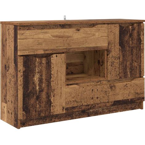 Sideboard with Drawer Old Wood 100 x 30 x 65.6 Engineered Wood vidaXL (1/5)