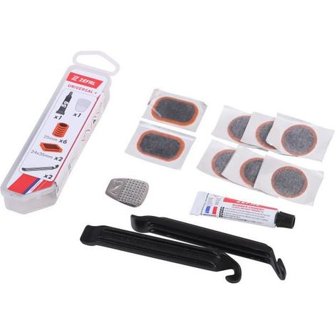 Kit de réparation de chambre à air Zefal : 8 rustines + démonte-pneus (1/2)