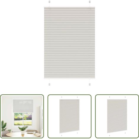 Sichtschutz -  Plissee Hellgrau 95x150 cm Stoffbreite 94,4 cm Polyester (1/5)