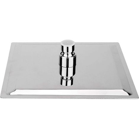 Pommeau de douche effet pluie chromé 8" en acier inoxydable, à fixer au plafond (1 pièce).