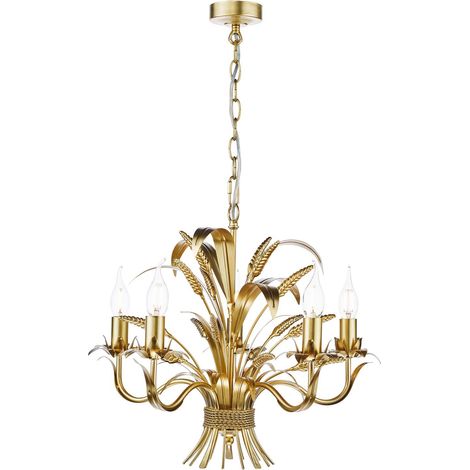 Dar Phaedra Suspension Phaedra 5 lumières dorée (1/5)