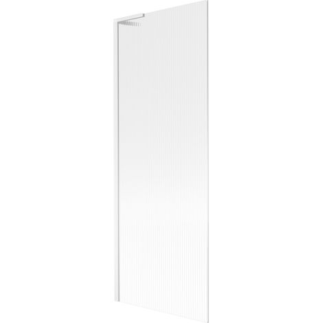 Mexen Next L paroi de baignoire 1 volet 70 x 150 cm, rayures, blanc - 895-070-000-03-09-20 (1/5)