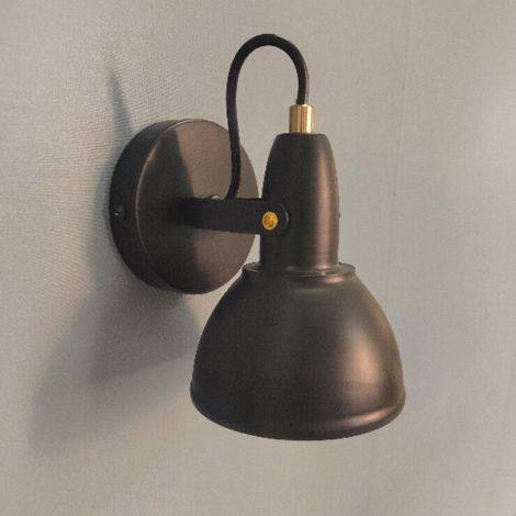 Applique murale d'intérieur industrielle, plafonniers réglables vintage E14 LED, spots de plafond LED pour chambre à coucher, cuisine, blanc chaud (1/5)