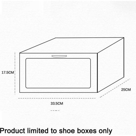 Boîte À Chaussures - Plastique - Ouverture Latérale - Empilable - Pour Adultes - 1 Pièce (1/5)