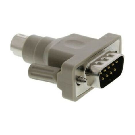 D-Sub9-Stecker auf MiniDin6-Stecker PS/2-Adapter