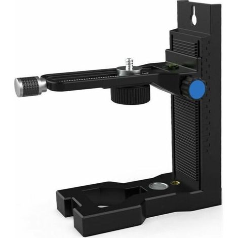 Livella laser magnetica multifunzionale universale Crezuo con supporto da parete, staffa da 1/4".-Crezuo