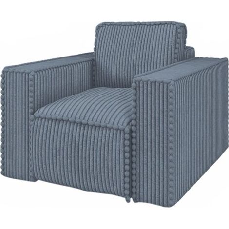 Sessel Designersessel VAJANA Stoff Tilia Azurblau (1/3)
