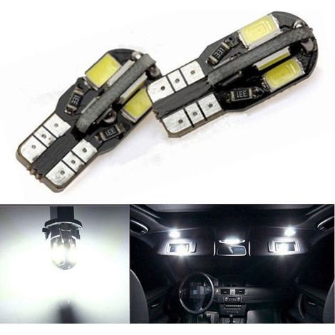 LED-Lampen für Standlicht, T10 W5W LED 8 SMD 5730, CAN-Bus, 12V, Weißes Licht, Fehlerfrei
