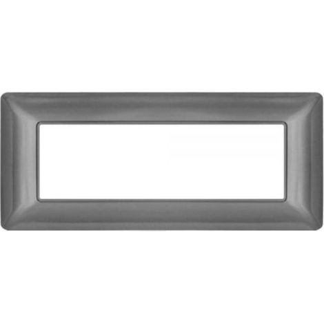 Mapam placca grigio scuro 6 posti compatibile Bticino Matix - JOY-P5006-GS