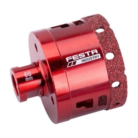 Trépan diamanté pour meuleuse avec filetage M14 - Diamètre 68mm - Série INDUSTRY