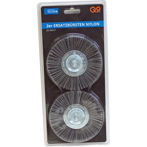 Güde Ersatzbürste Nylon 2er Set Bürsten für Fugenreiniger GFR 401 / 94317 (1/4)