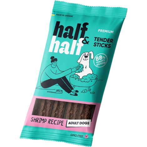 Palitos de carne y camarones Half&Half TenderSticks para perros adultos, 100 g (1/2)