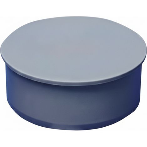 Tappo di chiusura dn125 in polipropilene grigio per sistema di scarico htm bampi bmo120000