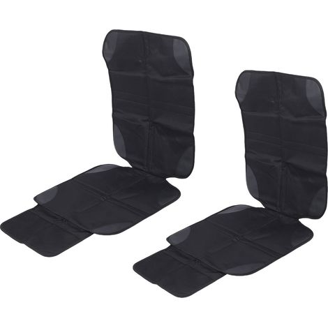 Protecteur de siège de voiture en tissu Oxford 600D, 2 pièces, housse de siège d'auto pour bébé à motif antidérapant avec poche en filet.