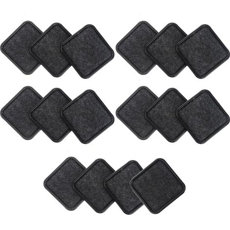 Lot de 16 protections antidérapantes pour roulettes de meubles, butées (1/5)
