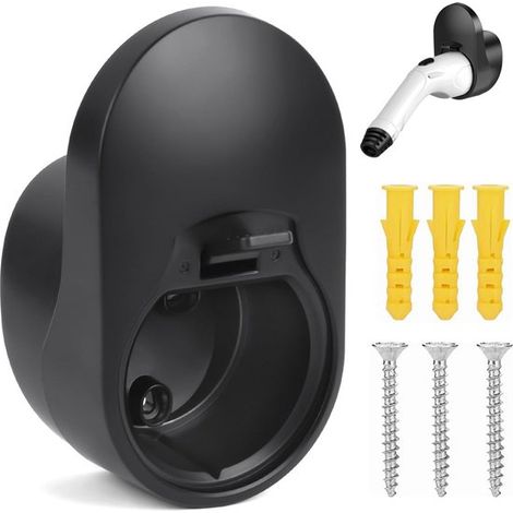 Support de câble de charge, 1 pièce, organisateur de câbles de charge, support de câble pour voitures électriques, chargeur de type 2, support de câble mural, support de câble de charge pour véhicules (1/5)