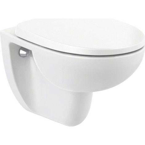 Cuvette WC suspendue Victoria sans bride - Roca - Blanc - 35,5x53x44,5cm