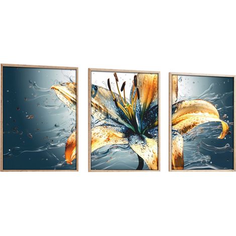 Quadro da parete in MDF con cornice Painting Multicolore (1/4)