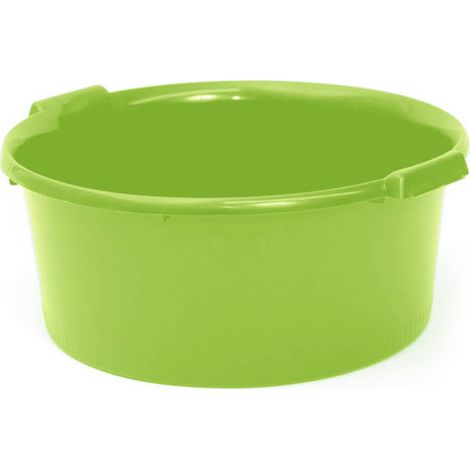 Barreño de plastico redondo con asas 12 Litros Verde (1/4)