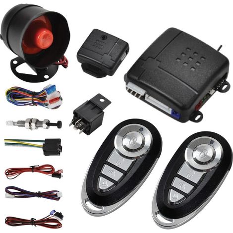 Télécommande de voiture Alarme antivol Haut-parleur de sirène Alarme standard fournie avec les télécommandes (1/5)