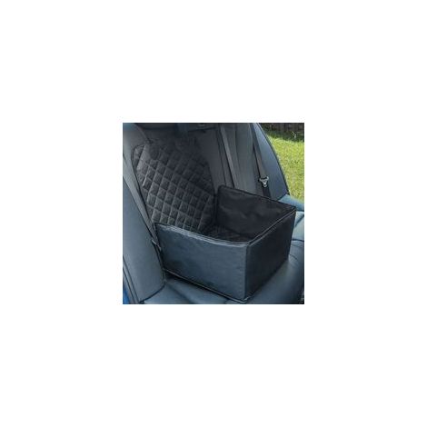 Siège auto pour chien noir 45x45x25/55 cm (1/4)