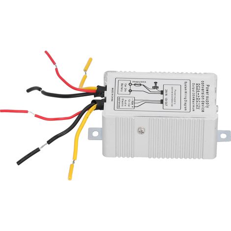 24V auf 12V 5A 60W Silber Spannungswandler für Auto, Boot, Solaranlage, Windkraftanlage (1/5)
