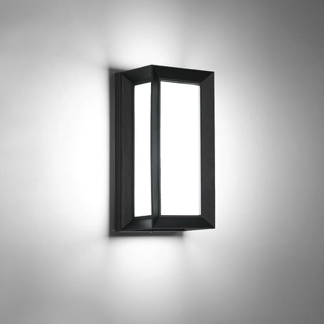 Applique Murale LED Exterieur/Interieur, 18W Applique Exterieure IP65 Etanche, 6500K Blanc Froid Lampe Murale Modernes en Aluminium pour Jardin, Terrasse, Patio, Couloir, Chambre (1/5)