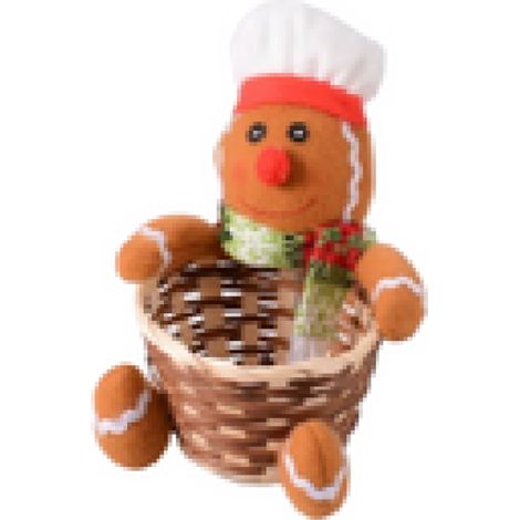 Beyamis Panier de bonbons en bambou en forme de cerf de Noël 2 (1/3)