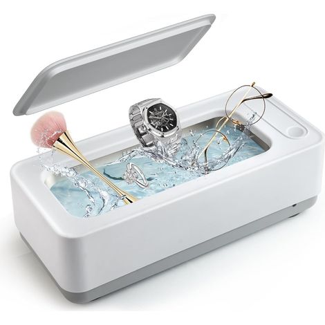 Appareil de nettoyage à ultrasons Lunettes Appareil de nettoyage à ultrasons pour lunettes Ultrasonic Sonic Cleaner Bain à ultrasons 45000 Hz Nettoyeur à ultrasons Lunettes