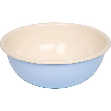 Riess Bol de Cocina Ø18cm Clásico Azul Pastel Bol de Servir Esmaltado