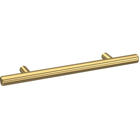 Nuie Brushed Brass 155mm Bar Furniture Handle with 96mm Hole Centres - H193 (1/2)