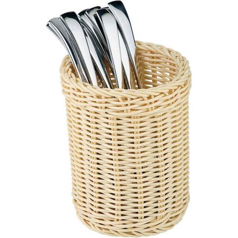 APS Economic Besteckkorb, beige, Höhe: 150 mm, ø: 120 mm