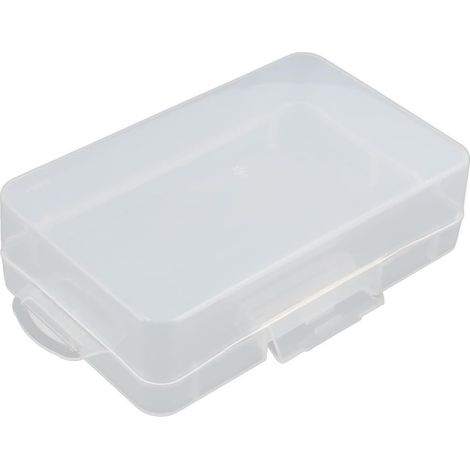 Durchsichtiger, weißer Kunststoff-Einzelschlitz elektronische Komponenten Aufbewahrungsbox (1/3)