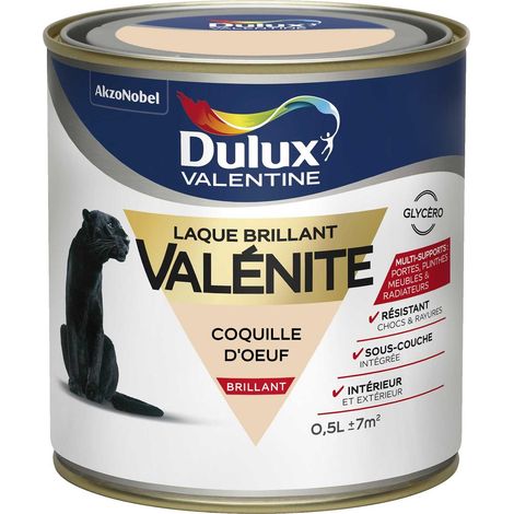 Peinture Laque Valénite Brillant Coquille D'oeuf 0,5 L - Dulux Valentine