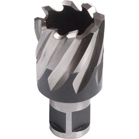 Evolution 28mm x 25mm Heavy-Duty Cyclone Annular Mag Drill Cutter (Made in Britain) with 28mm Short Broaching Cutter Compatibility