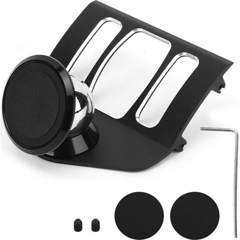 Support téléphone portable 4-7 pouces, support en alliage d'aluminium noir, adaptable pour X5 F15/X6 F16 2014-2018 (1/5)