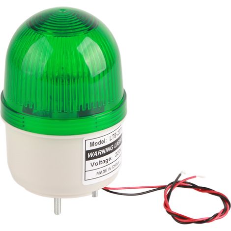 lampe stroboscopique LED 15 W AC 220 V, verte, pour machines-outils industrielles. (1/5)