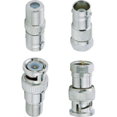 Adaptateur BNC à Type F Connecteur Type F à BNC Adaptateur Coaxial BNC à F Adaptateur BNC Mâle Femelle F Type Mâle Femelle Adaptateur Radio CB pour CCTV Vidéo SDI HD SDI Satellite (1/5)